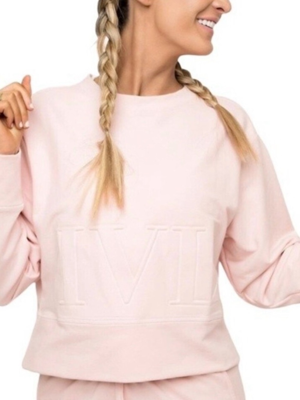 IVL Crewneck Sweatshirt - Light Blush Pink small 6